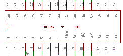 Der Decoder-Chip mit den wichtigsten Anschluss-Pins